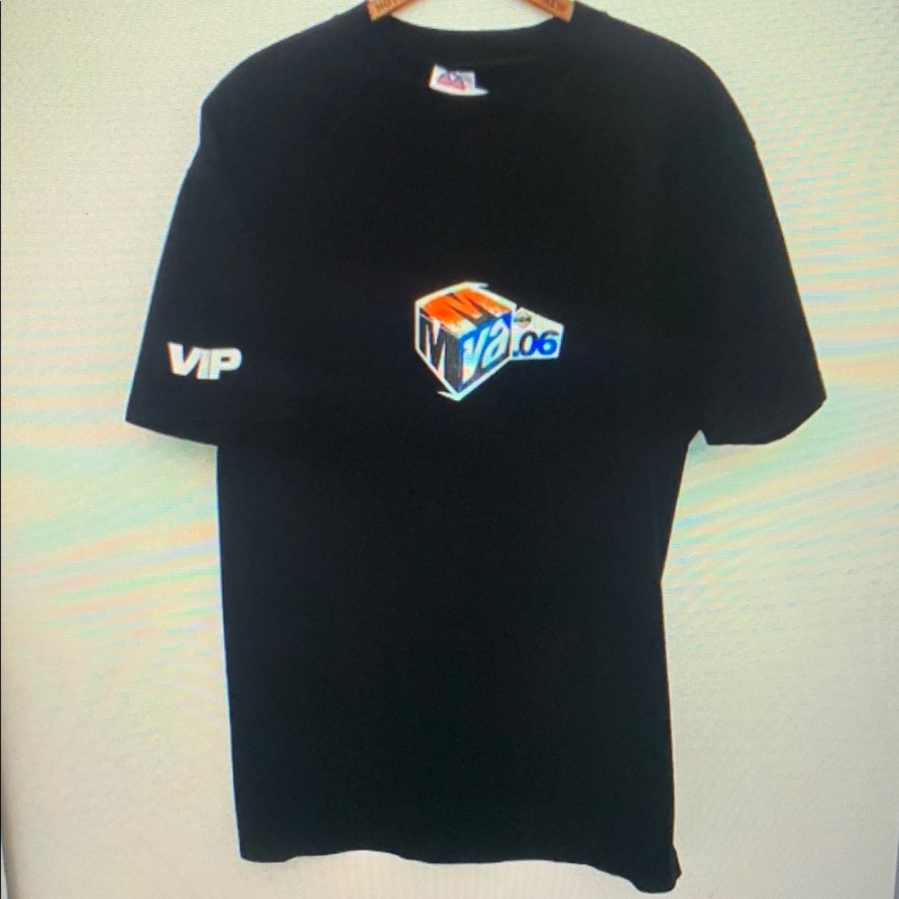 Black Graphic T-Shirt with Cube Design